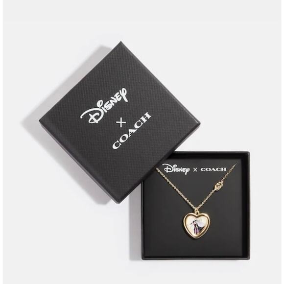Disney X Coach Villains Heart Necklace New - Picture 1 of 6